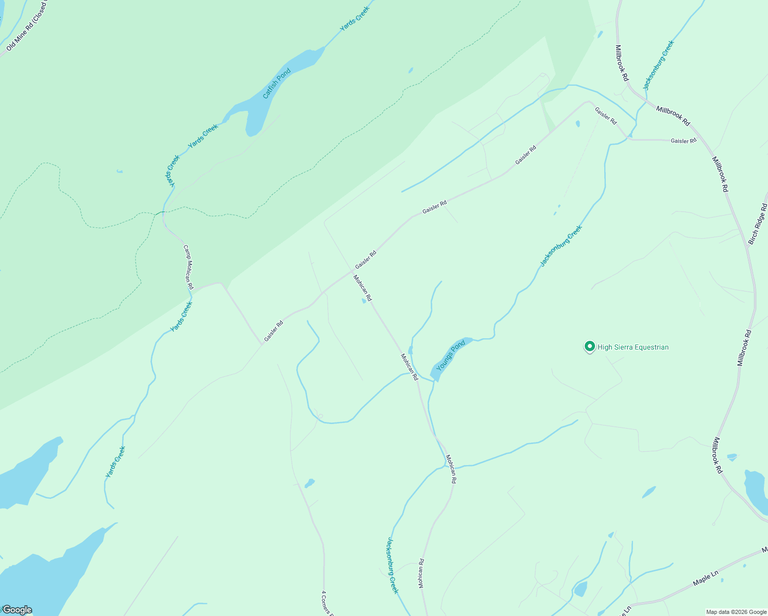 map of restaurants, bars, coffee shops, grocery stores, and more near 150 Mohican Road in Blairstown