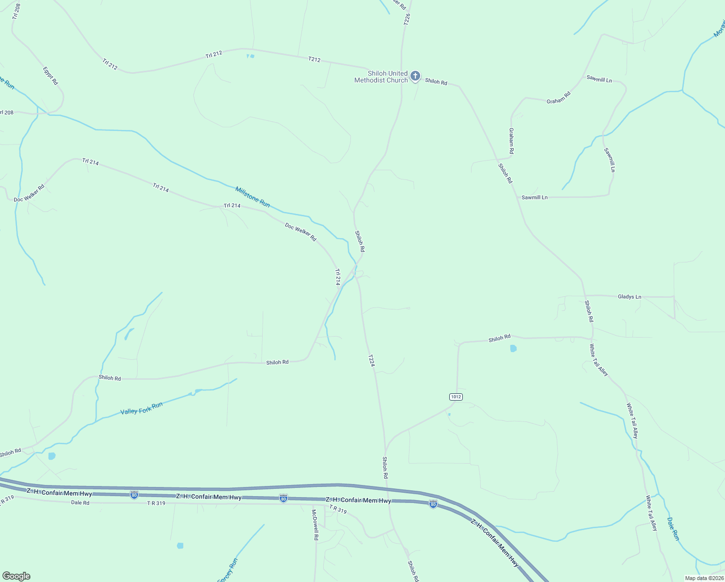 map of restaurants, bars, coffee shops, grocery stores, and more near 736 T224 in Woodland
