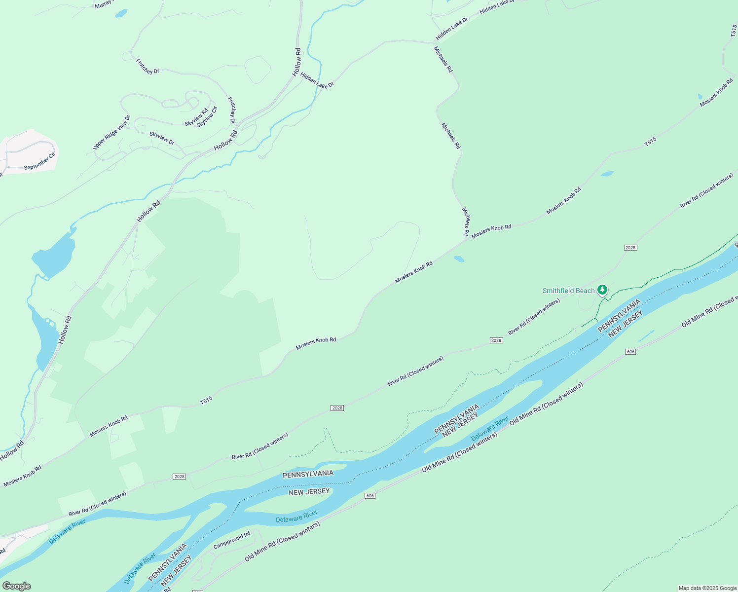 map of restaurants, bars, coffee shops, grocery stores, and more near 502 Mosiers Knob Road in East Stroudsburg