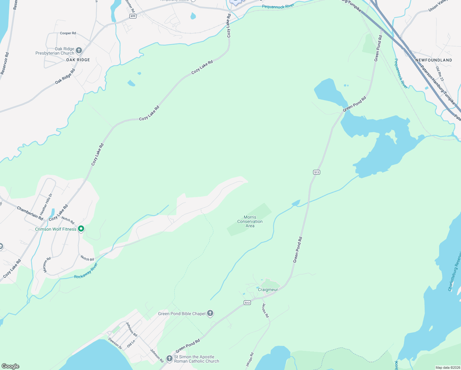 map of restaurants, bars, coffee shops, grocery stores, and more near 20 October Hill Road in Jefferson