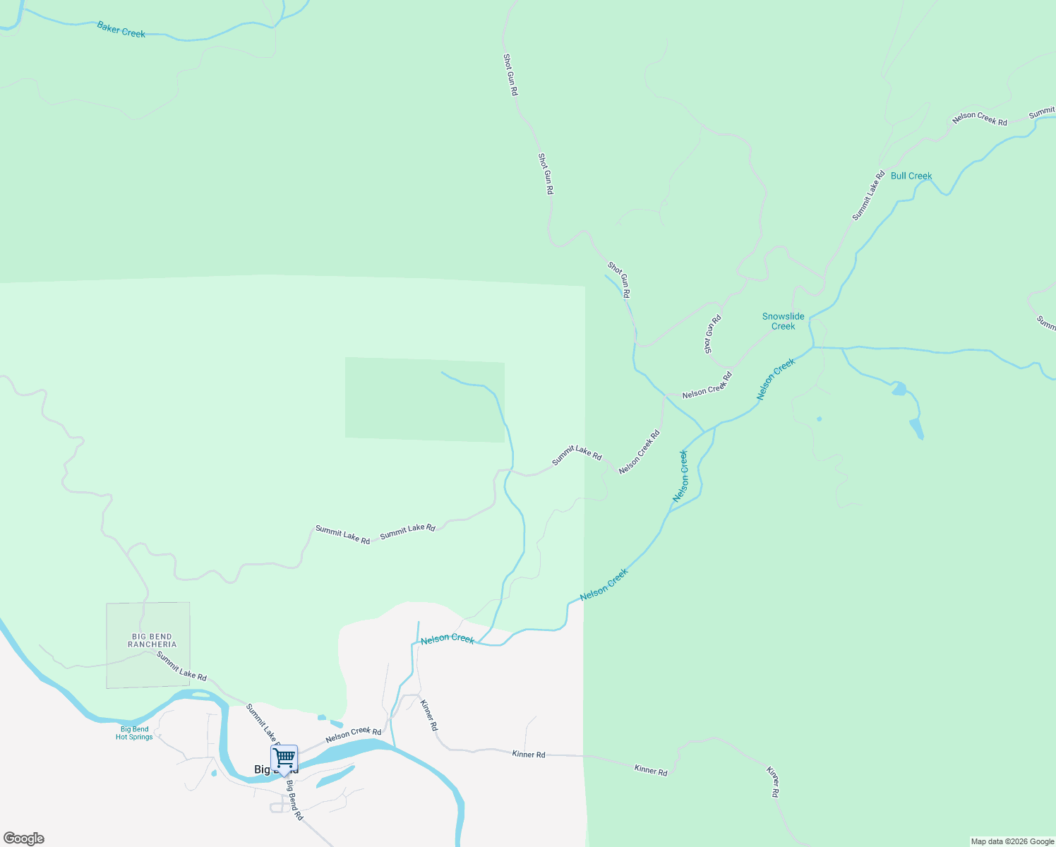 map of restaurants, bars, coffee shops, grocery stores, and more near 30860 Summit Lake Road in Big Bend