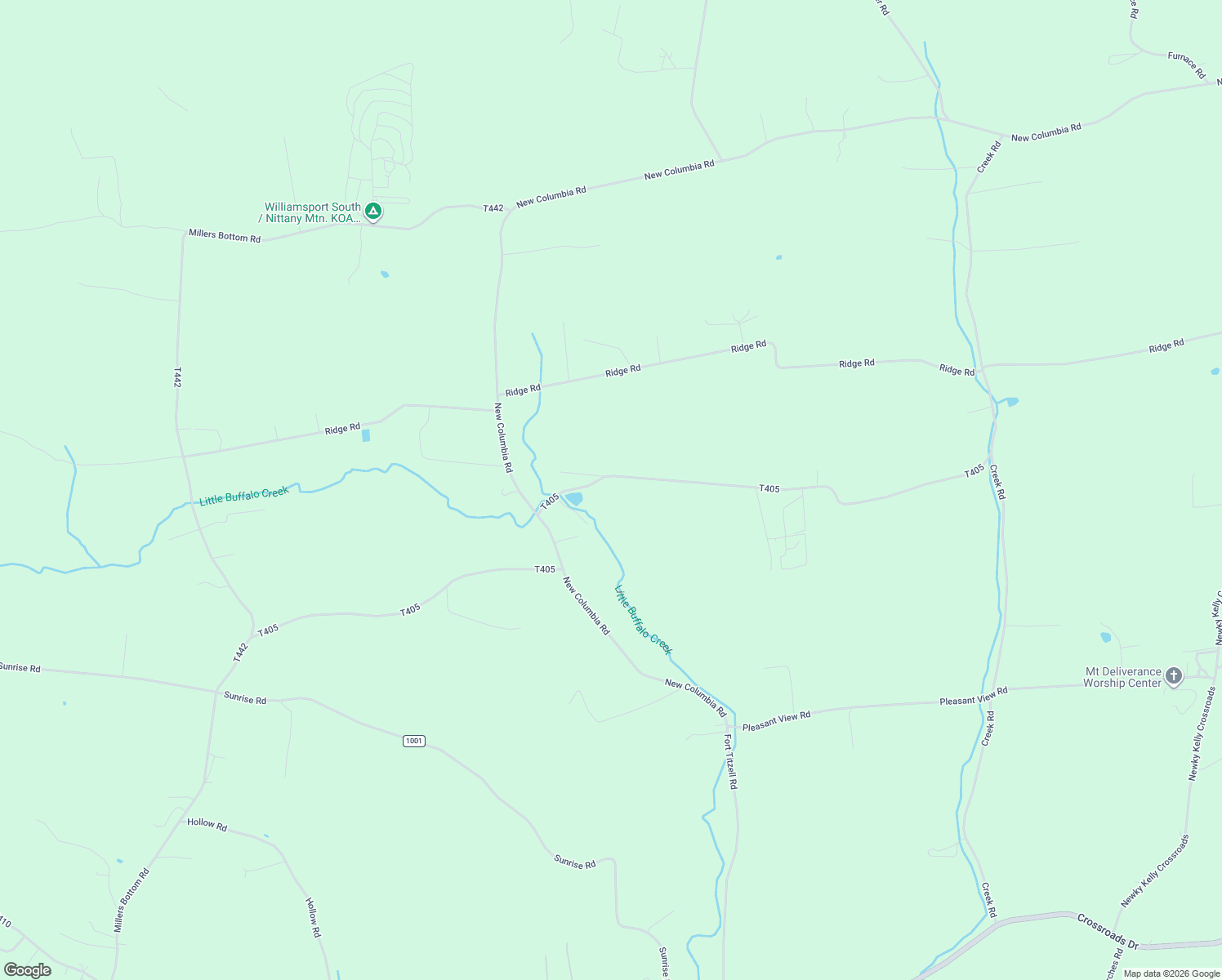 map of restaurants, bars, coffee shops, grocery stores, and more near 1132 Strahan Road in New Columbia