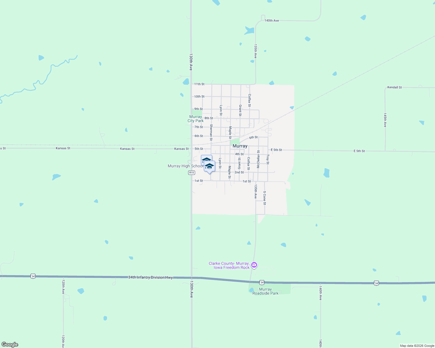 map of restaurants, bars, coffee shops, grocery stores, and more near 128 Lyon Street in Murray