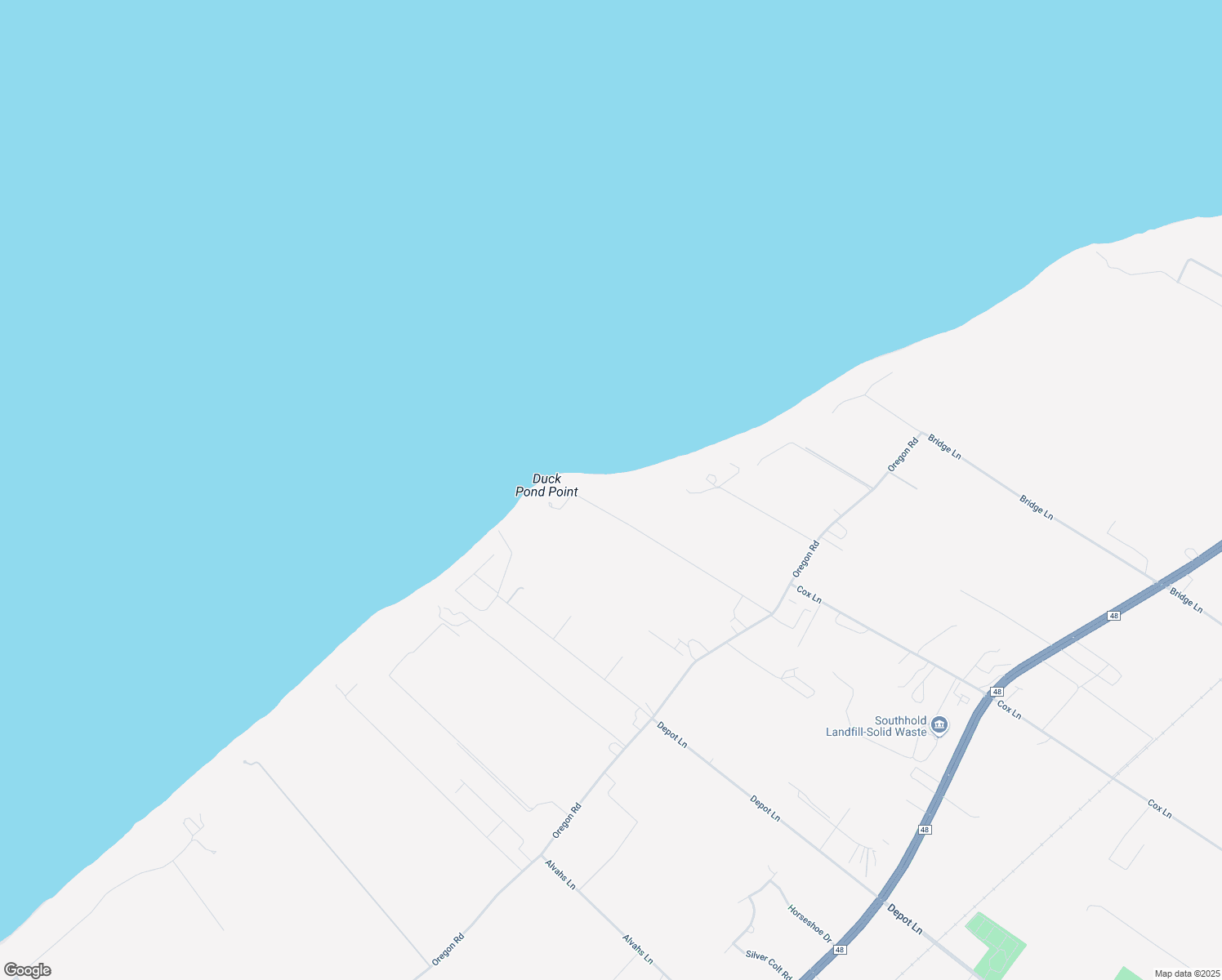 map of restaurants, bars, coffee shops, grocery stores, and more near 2430 Dignans Road in Cutchogue