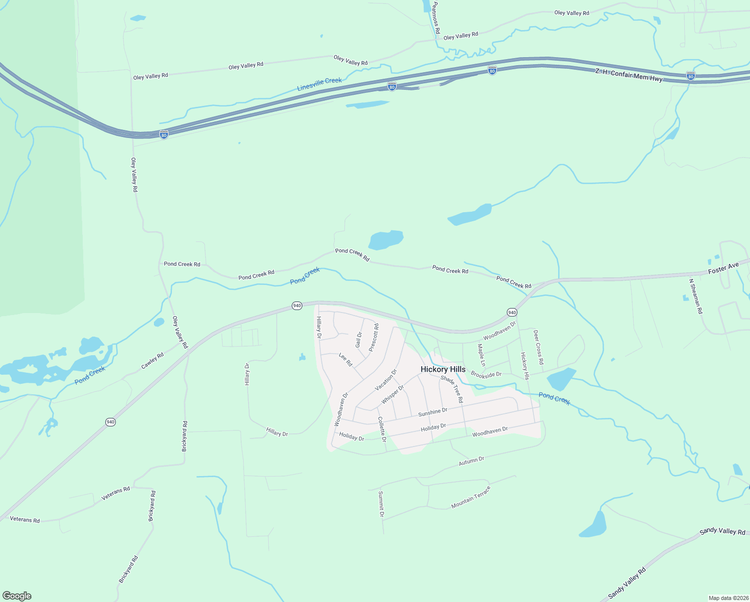 map of restaurants, bars, coffee shops, grocery stores, and more near 738 Foster Ave in White Haven