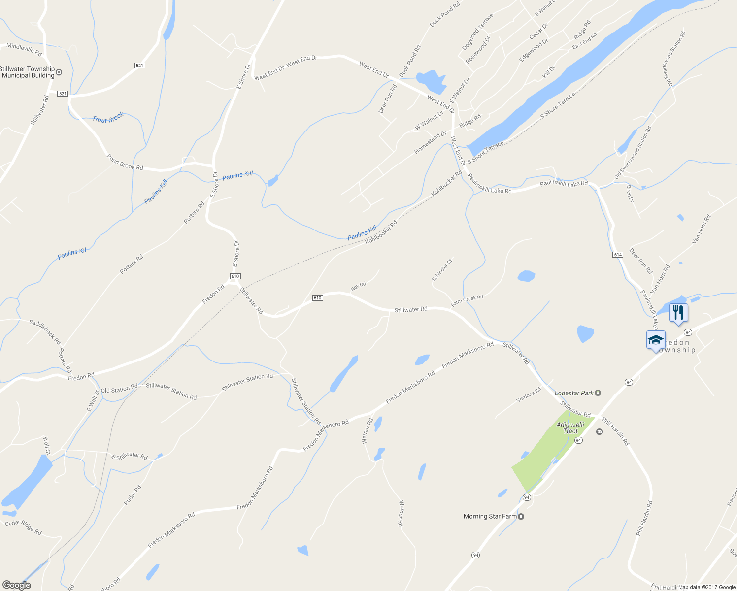 map of restaurants, bars, coffee shops, grocery stores, and more near 2 Roy Road in Newton