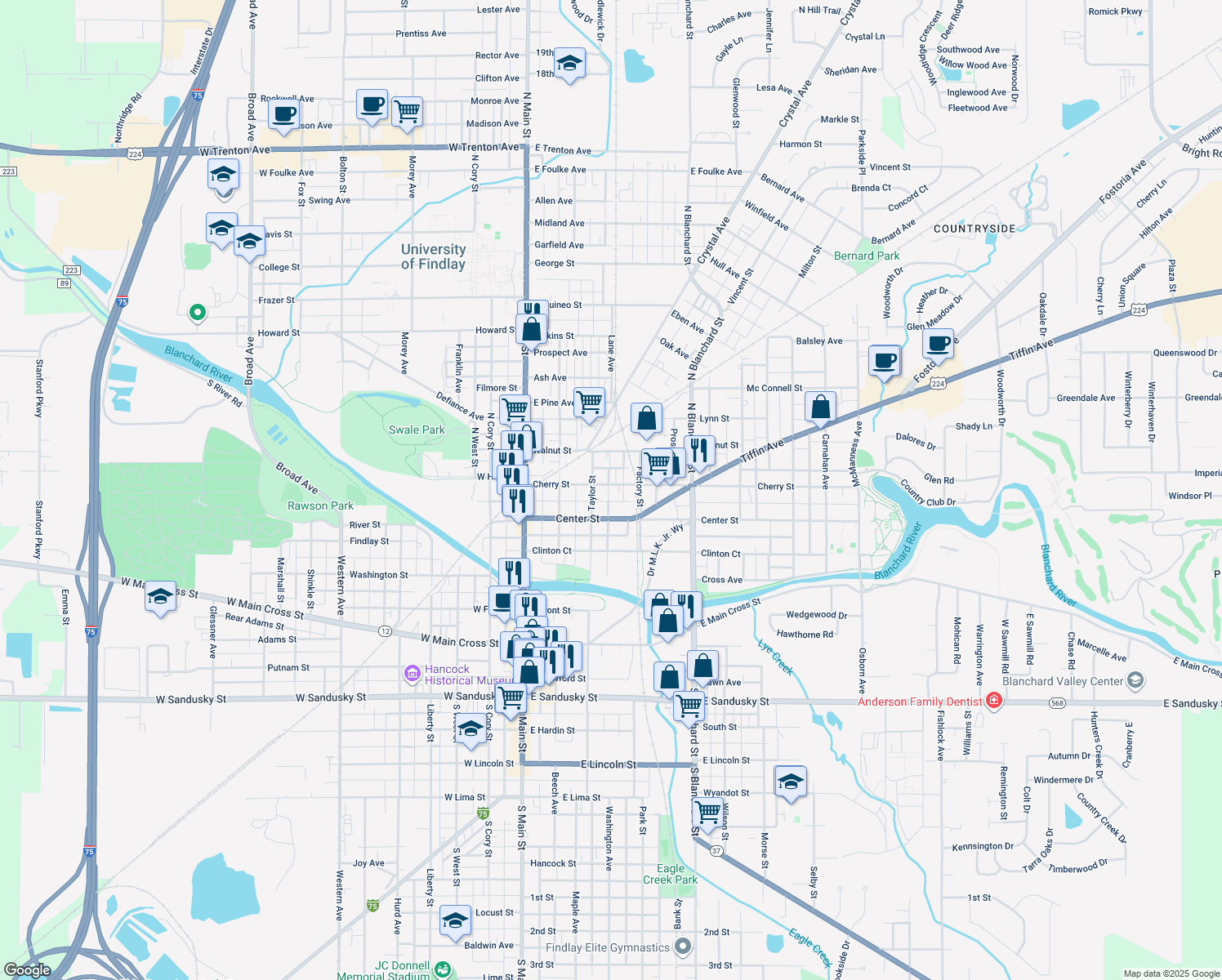 319 Cherry Street, Findlay OH Walk Score
