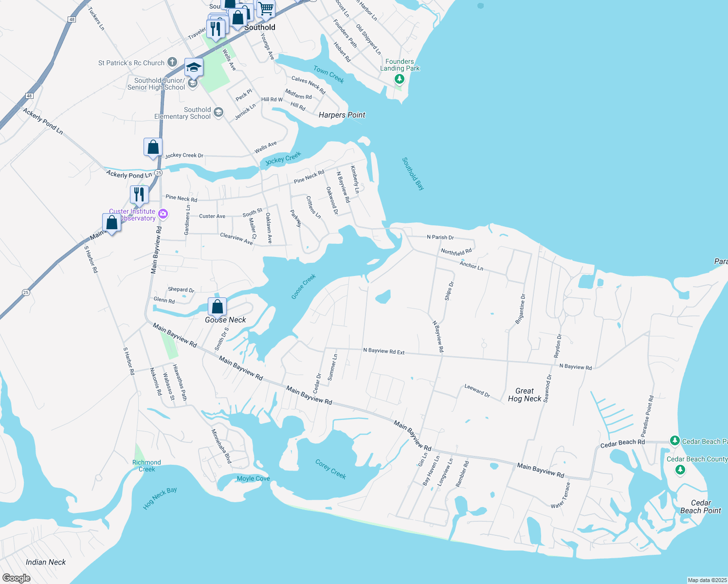 1375 Goose Creek Lane, Southold NY Walk Score