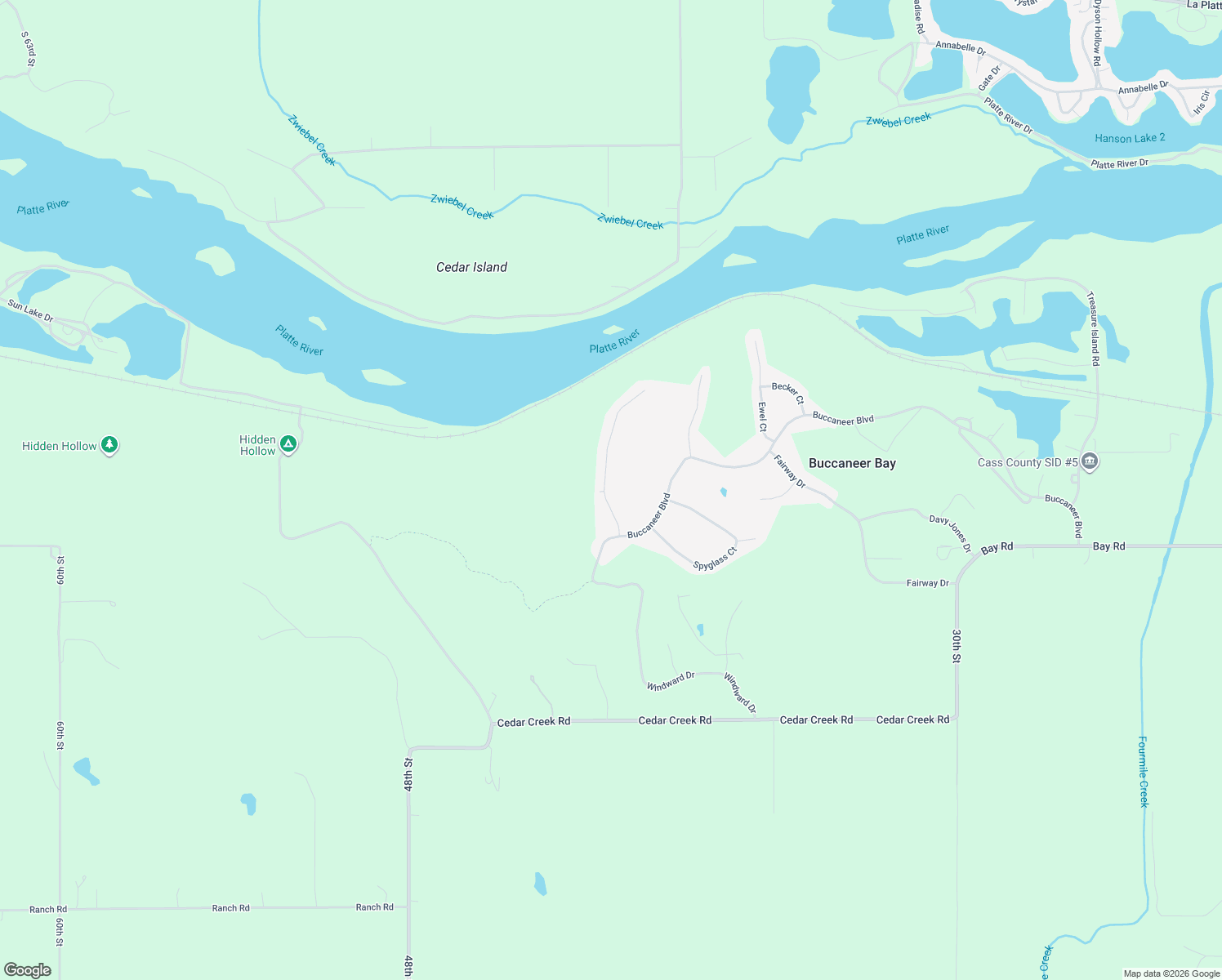 map of restaurants, bars, coffee shops, grocery stores, and more near 19593 Ridgeway Road in Plattsmouth