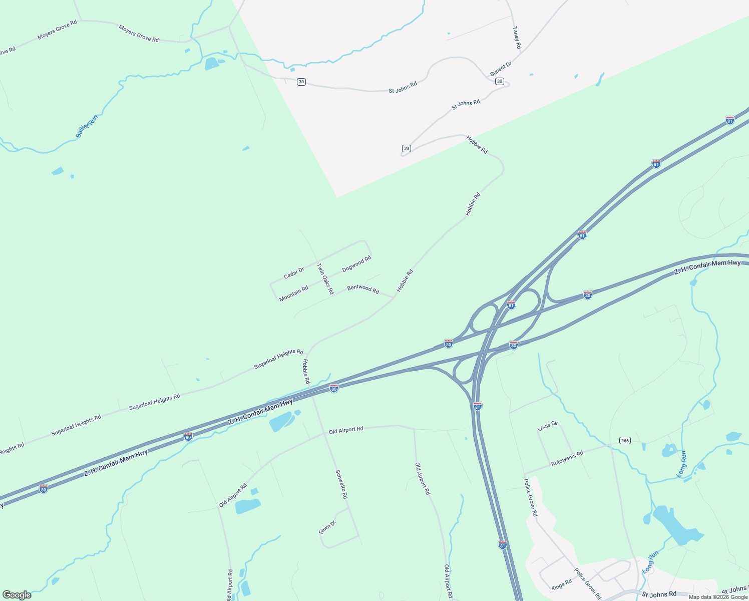 map of restaurants, bars, coffee shops, grocery stores, and more near 9 Bentwood Road in Drums