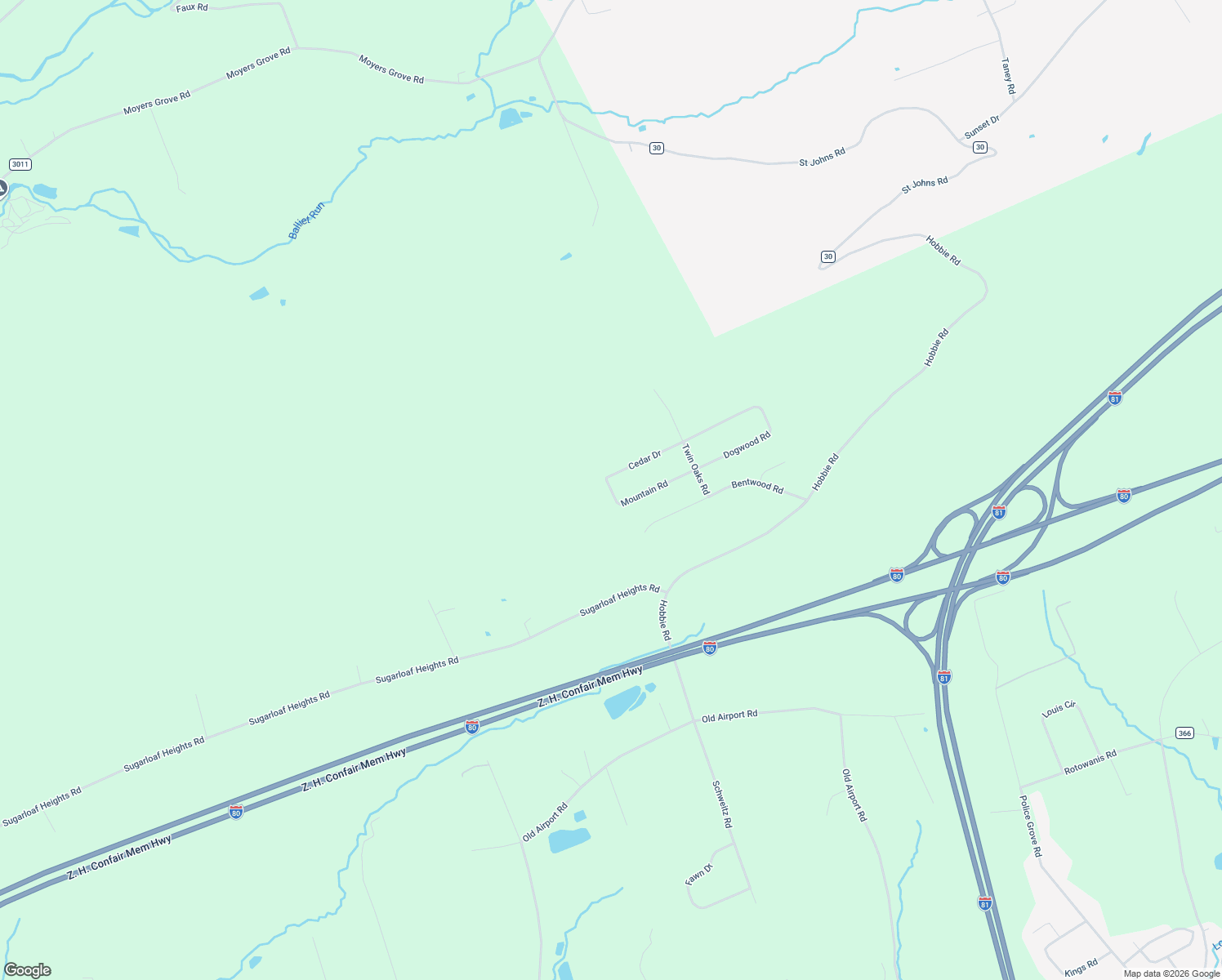 map of restaurants, bars, coffee shops, grocery stores, and more near 260 Mountain Road in Luzerne