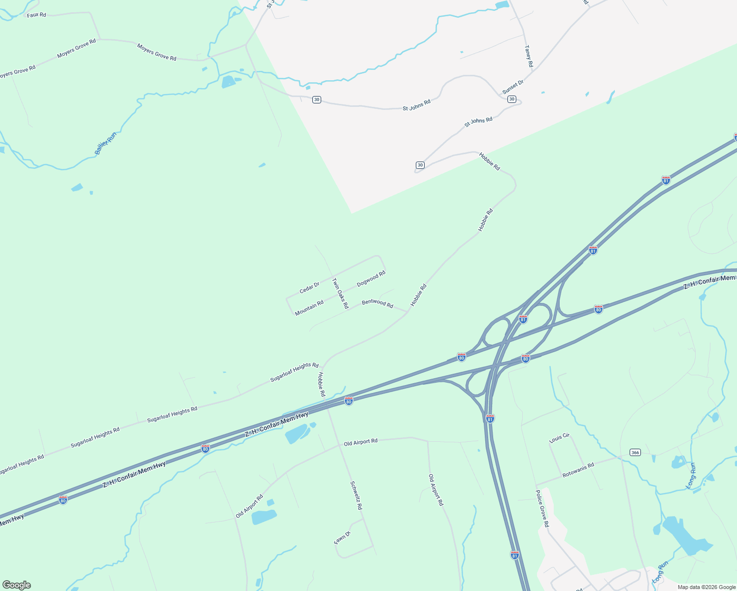 map of restaurants, bars, coffee shops, grocery stores, and more near 33 Dogwood Road in Drums