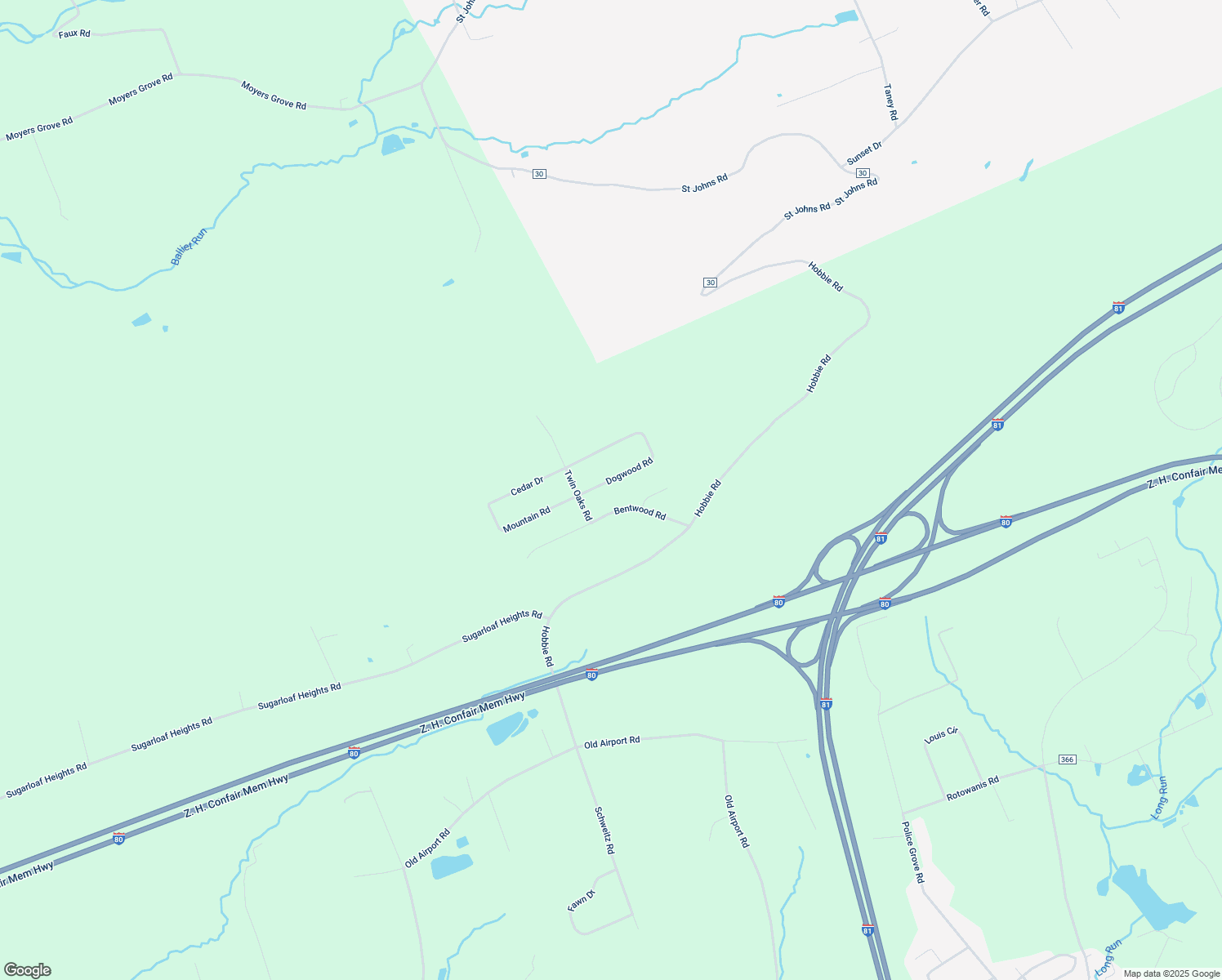 map of restaurants, bars, coffee shops, grocery stores, and more near 17 Dogwood Road in Drums