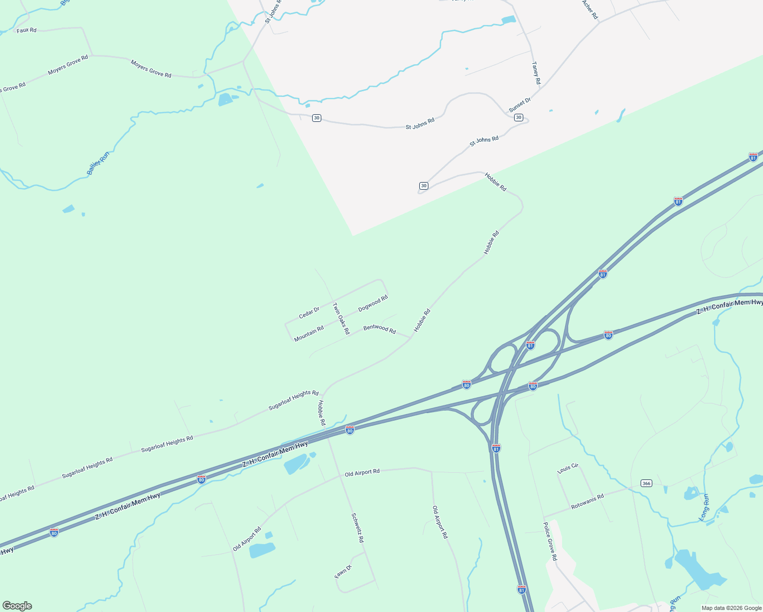 map of restaurants, bars, coffee shops, grocery stores, and more near 33 Dogwood Road in Drums