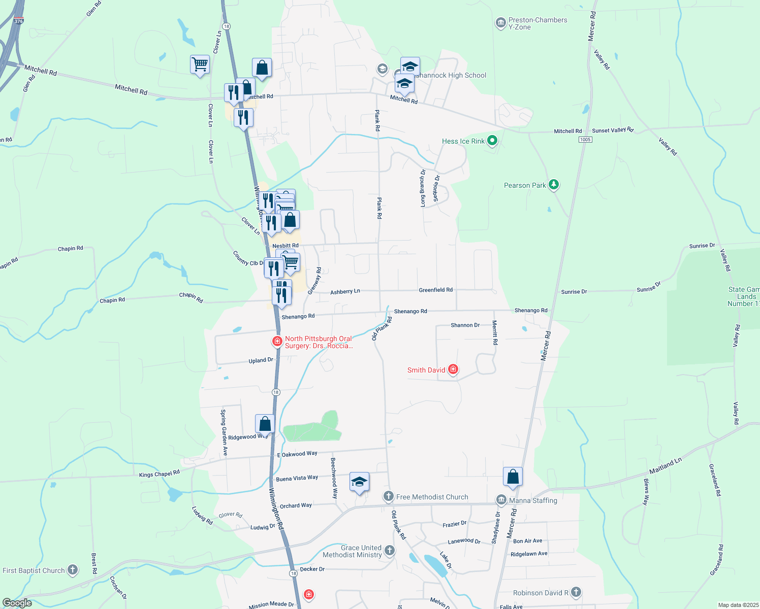 2971 Old Plank Road, New Castle PA Walk Score