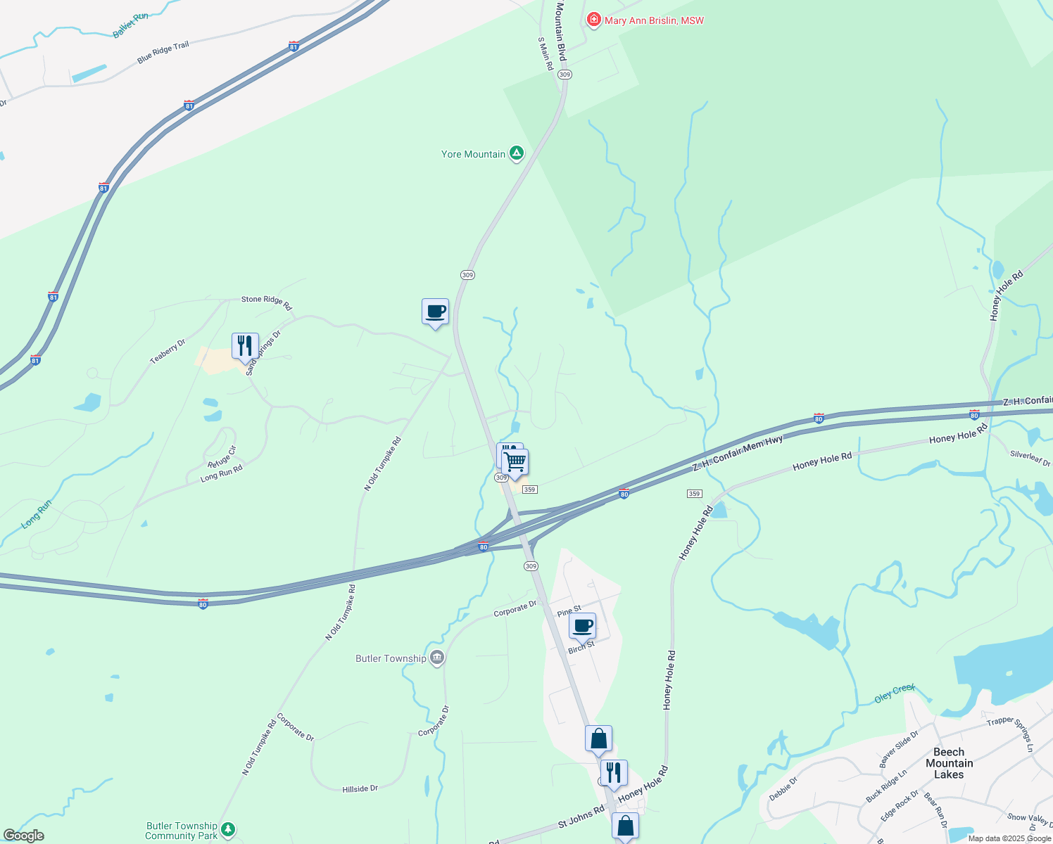 5 Sycamore Drive, Drums PA Walk Score