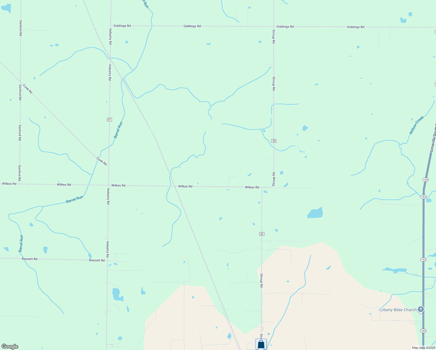 map of restaurants, bars, coffee shops, grocery stores, and more near 5931 Wilkes Road in Atwater