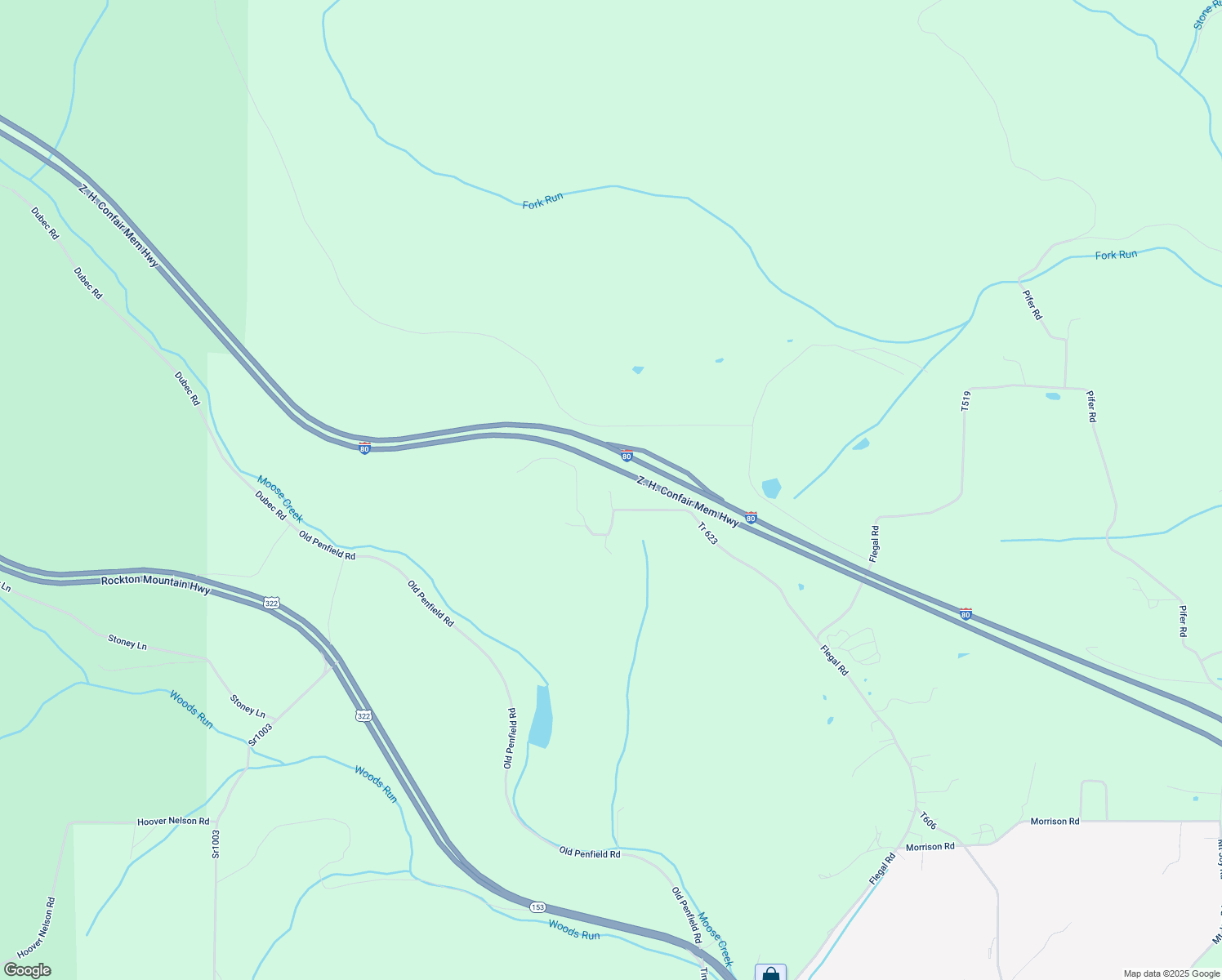 map of restaurants, bars, coffee shops, grocery stores, and more near 716 Knepp Road in Clearfield