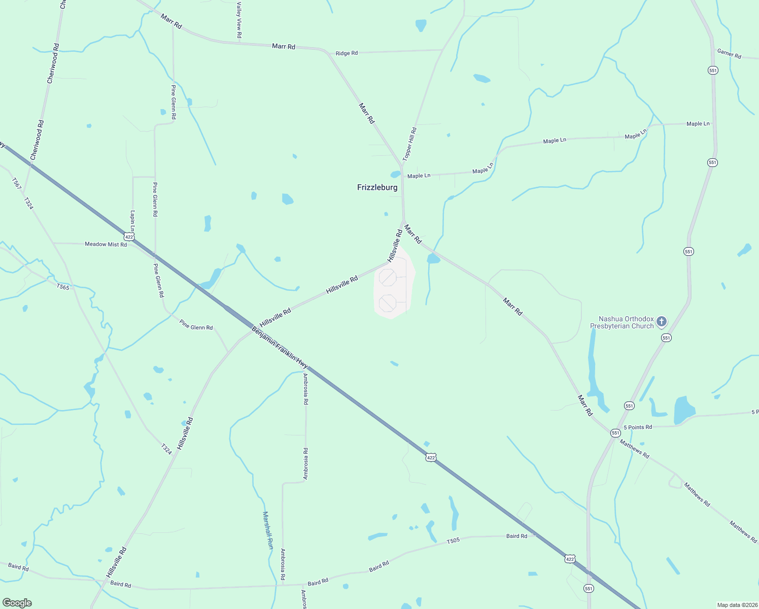 map of restaurants, bars, coffee shops, grocery stores, and more near 342 Heritage Circle in Pulaski