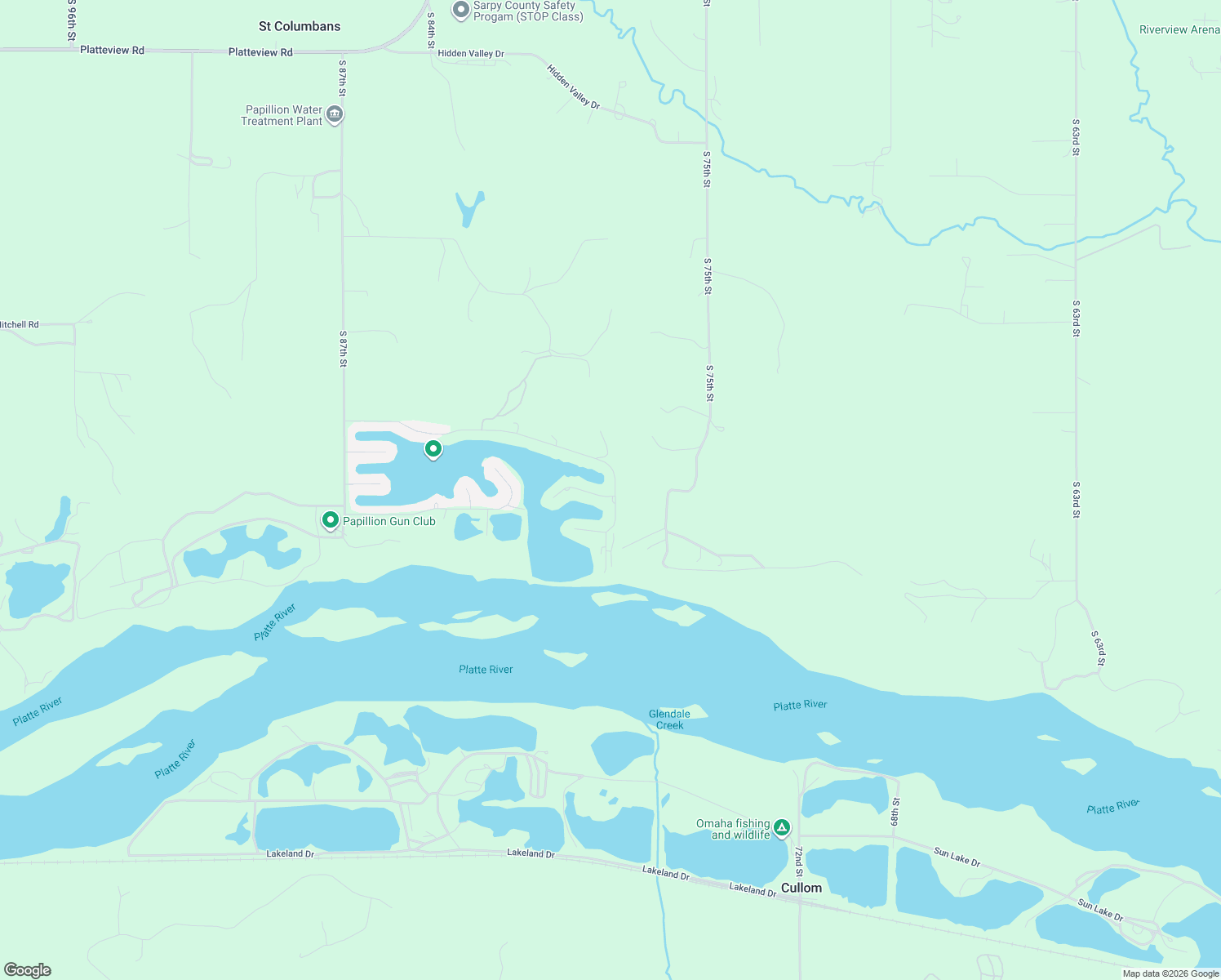 map of restaurants, bars, coffee shops, grocery stores, and more near 7804 Maui Circle in Papillion