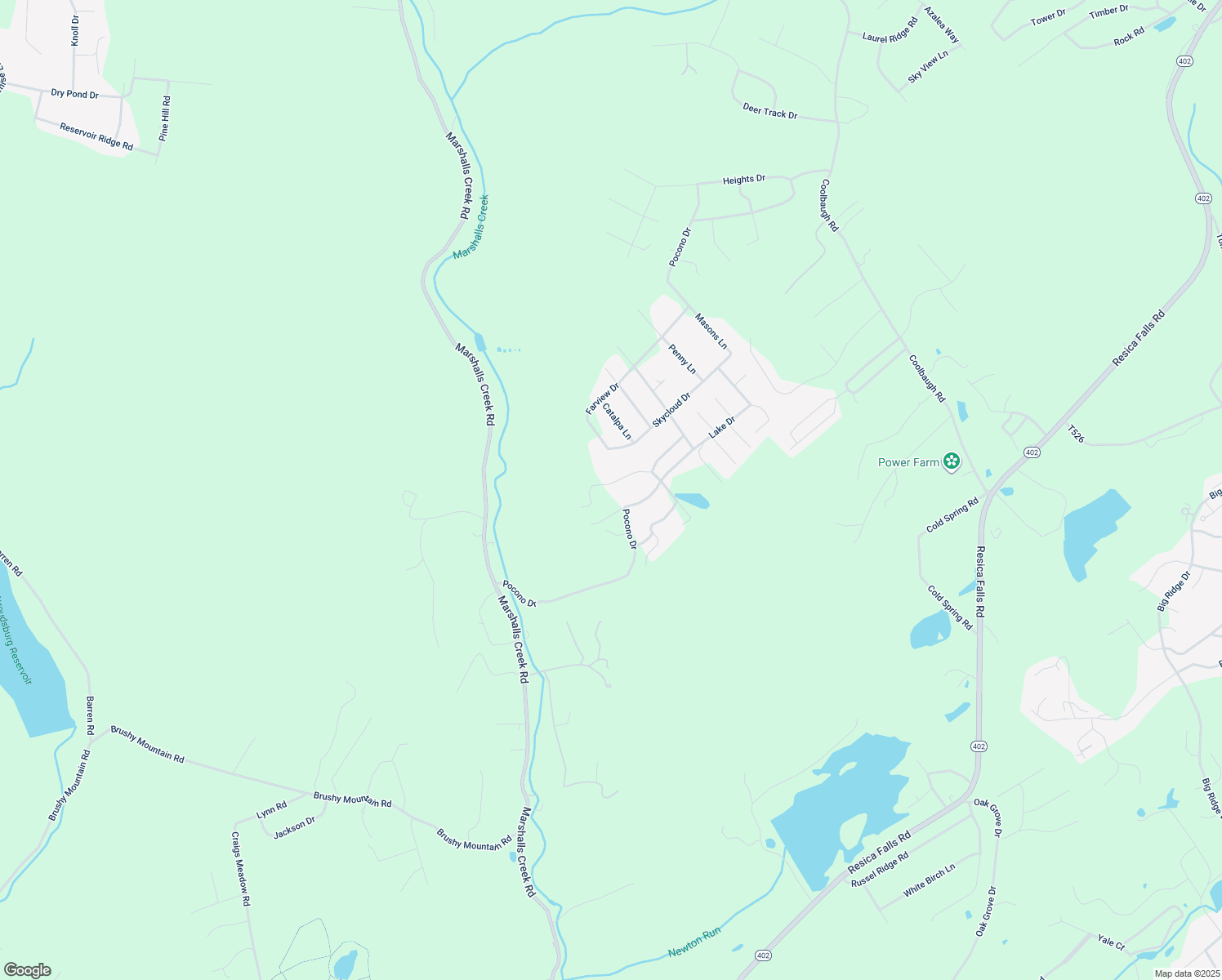 map of restaurants, bars, coffee shops, grocery stores, and more near 3235 Heavens Gate Drive in East Stroudsburg