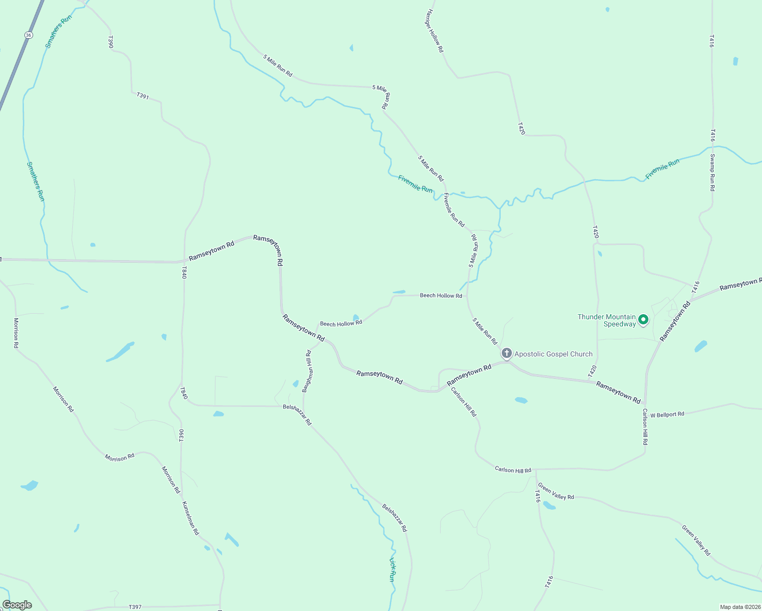 map of restaurants, bars, coffee shops, grocery stores, and more near 349 Beech Hollow Road in Brookville