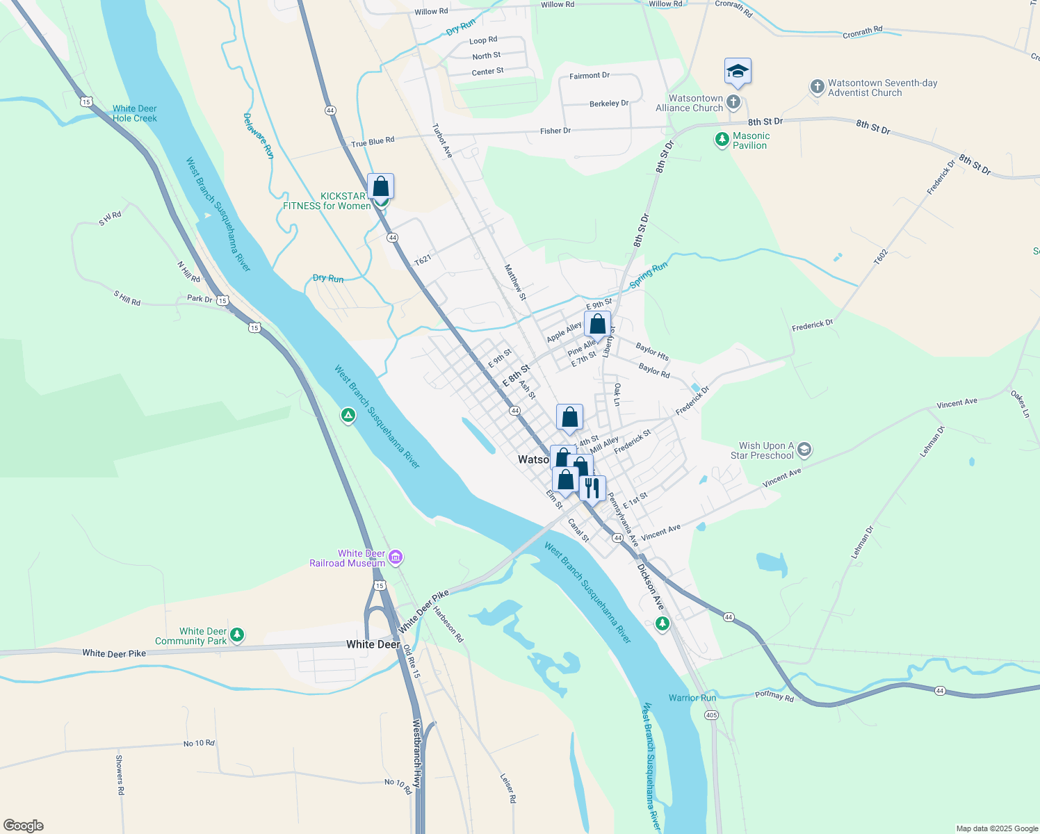 606 Main Street, Watsontown PA Walk Score