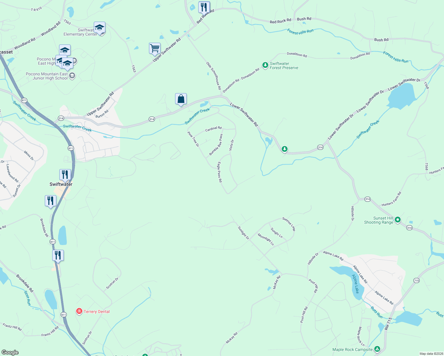 map of restaurants, bars, coffee shops, grocery stores, and more near 59 Ski Haven Est in Cresco