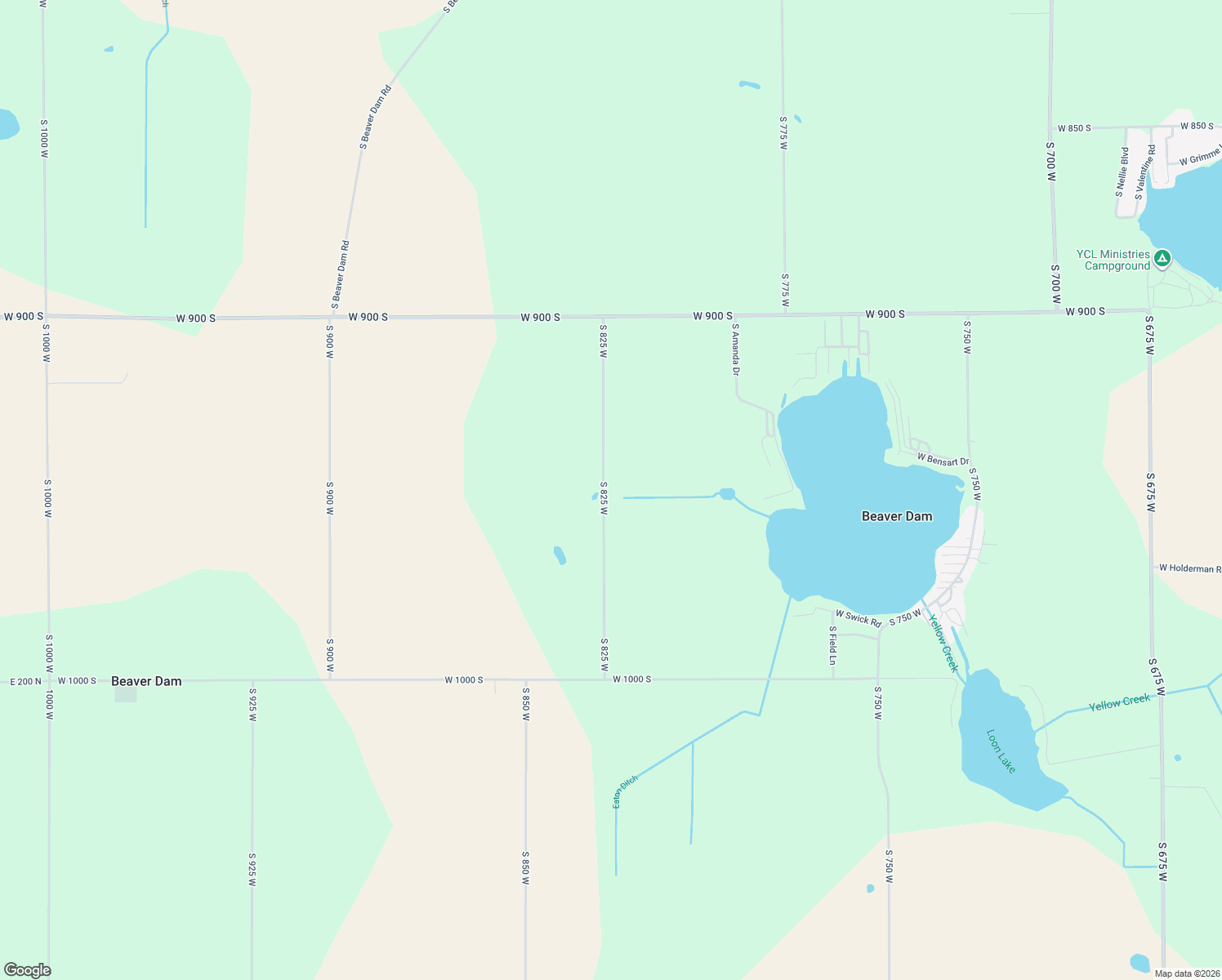 map of restaurants, bars, coffee shops, grocery stores, and more near 9474 S 825 W in Akron