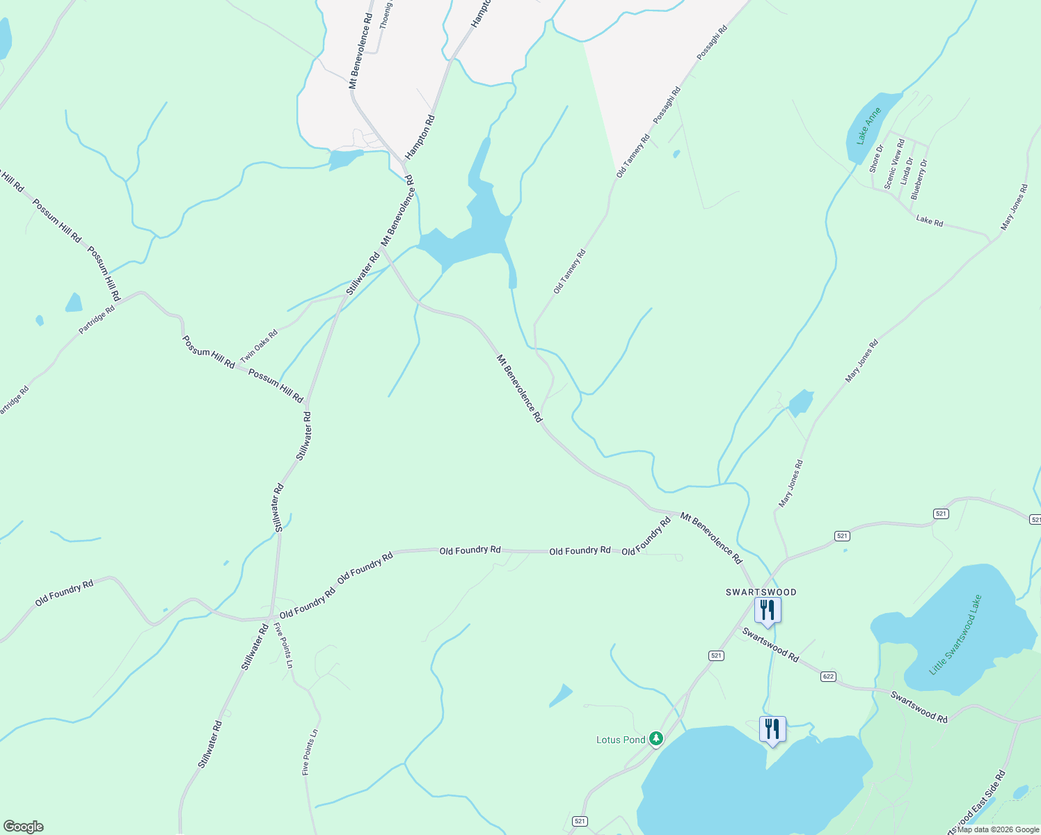 map of restaurants, bars, coffee shops, grocery stores, and more near 941 Mount Benevolence Road in Newton