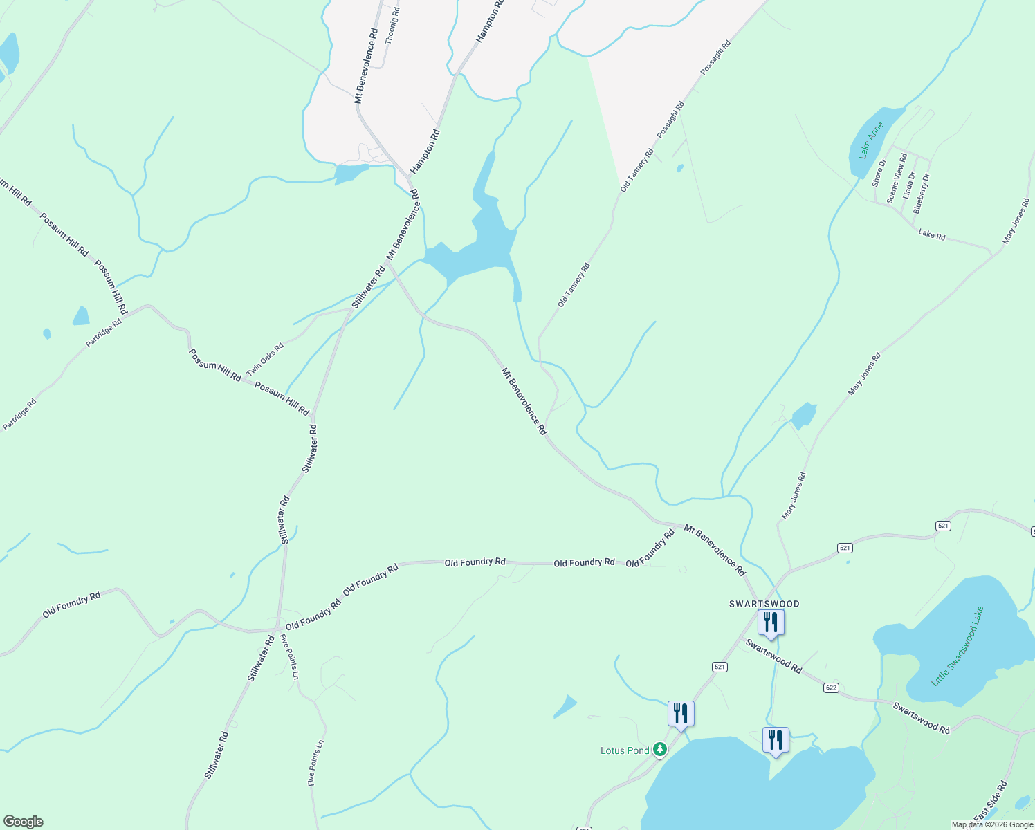 map of restaurants, bars, coffee shops, grocery stores, and more near 941 Mount Benevolence Road in Newton