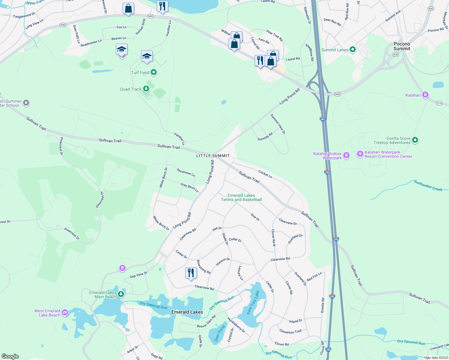 731 Clearview Drive, Long Pond PA Walk Score