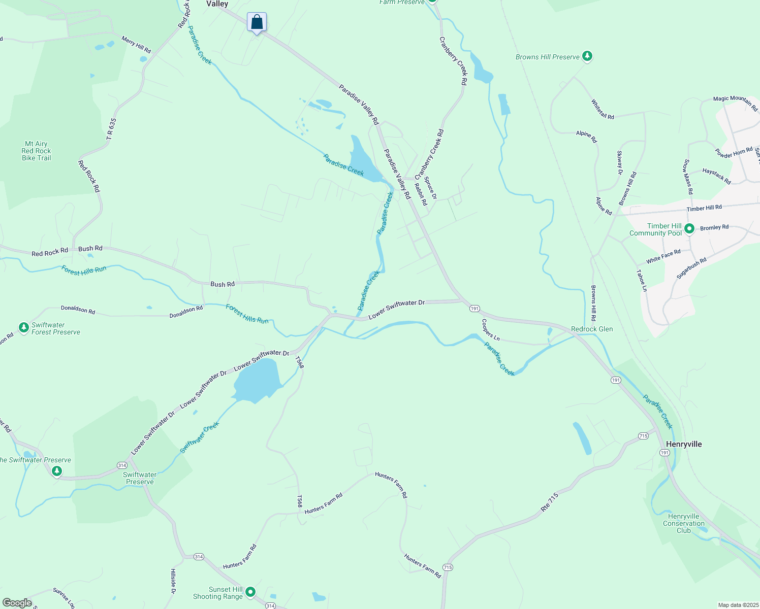 map of restaurants, bars, coffee shops, grocery stores, and more near 871 Lower Swiftwater Road in Cresco