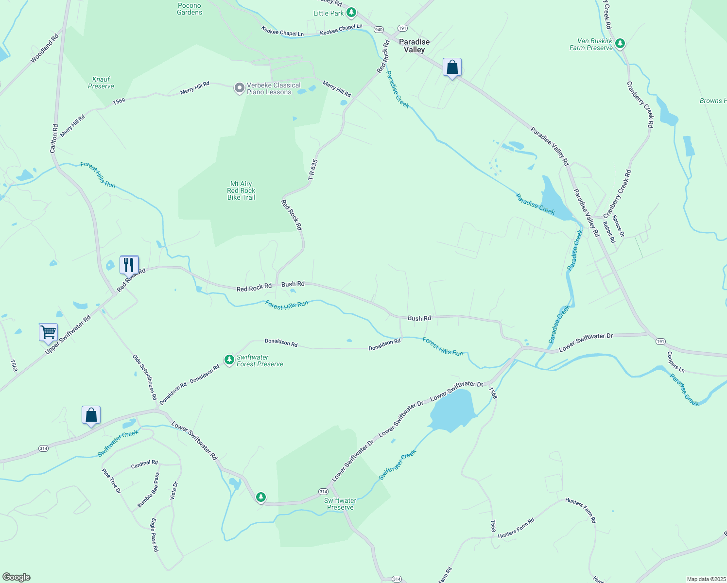 map of restaurants, bars, coffee shops, grocery stores, and more near 1081 Bush Road in Cresco