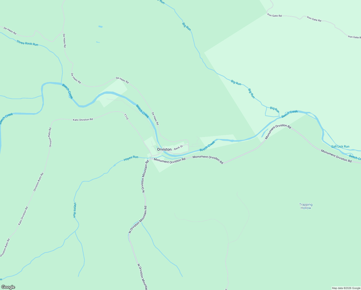 map of restaurants, bars, coffee shops, grocery stores, and more near De Haas Road in Orviston