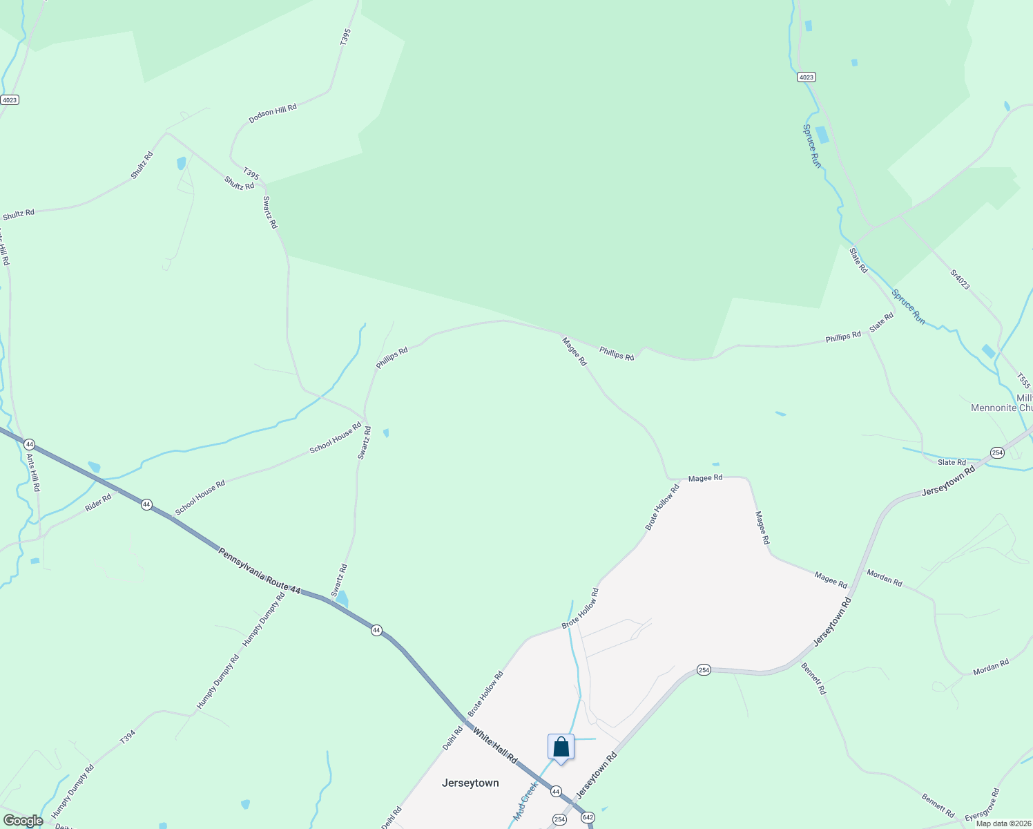 map of restaurants, bars, coffee shops, grocery stores, and more near in Jerseytown