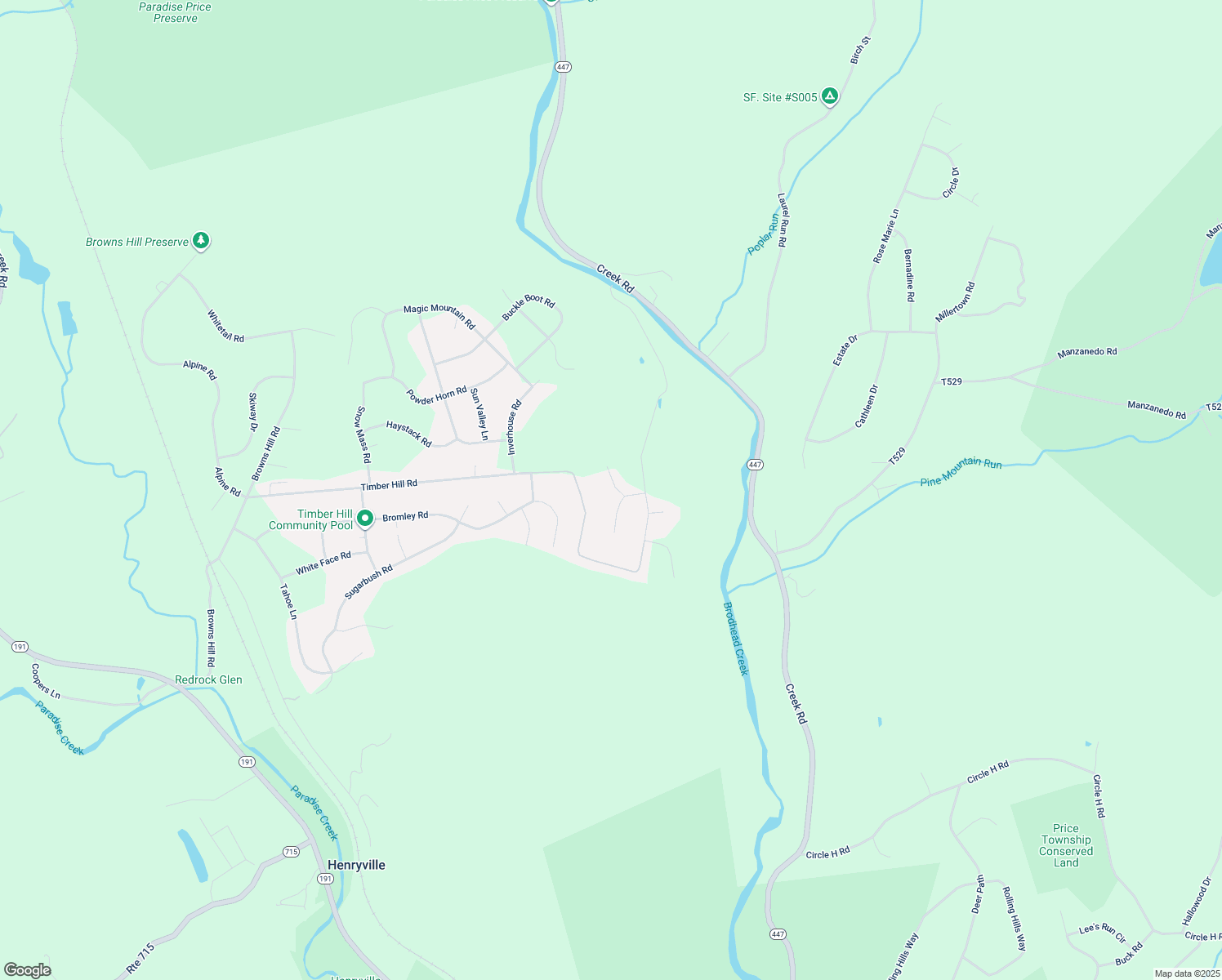 map of restaurants, bars, coffee shops, grocery stores, and more near 121 North Cortina Court in Henryville