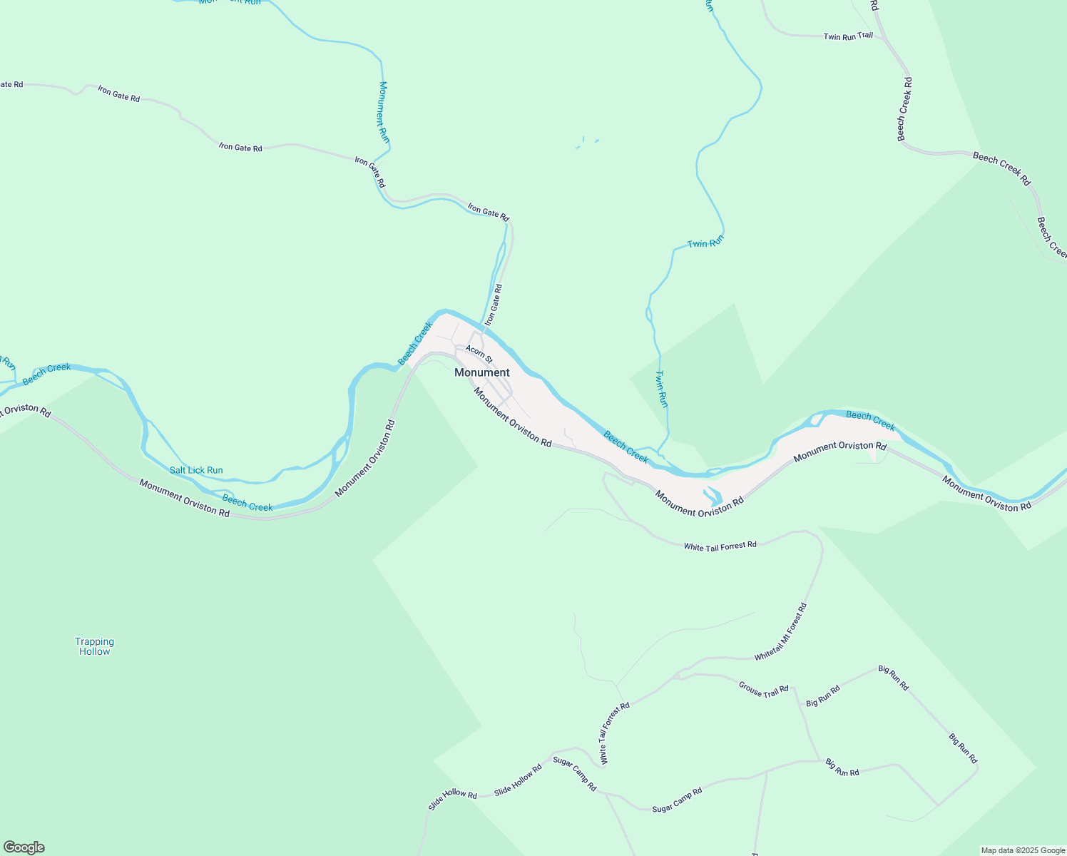 map of restaurants, bars, coffee shops, grocery stores, and more near 158 Rose Way in Beech Creek