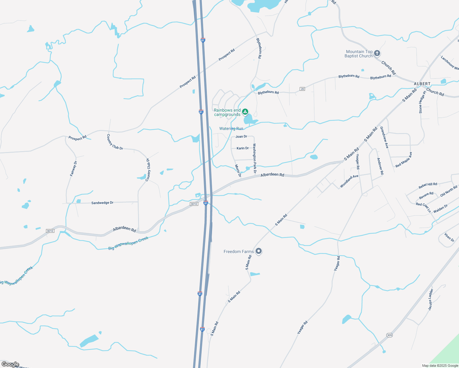 map of restaurants, bars, coffee shops, grocery stores, and more near 845 Alberdeen Road in Mountain Top