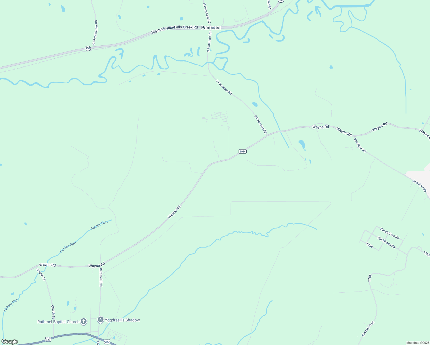 map of restaurants, bars, coffee shops, grocery stores, and more near 3466 Wayne Road in Reynoldsville