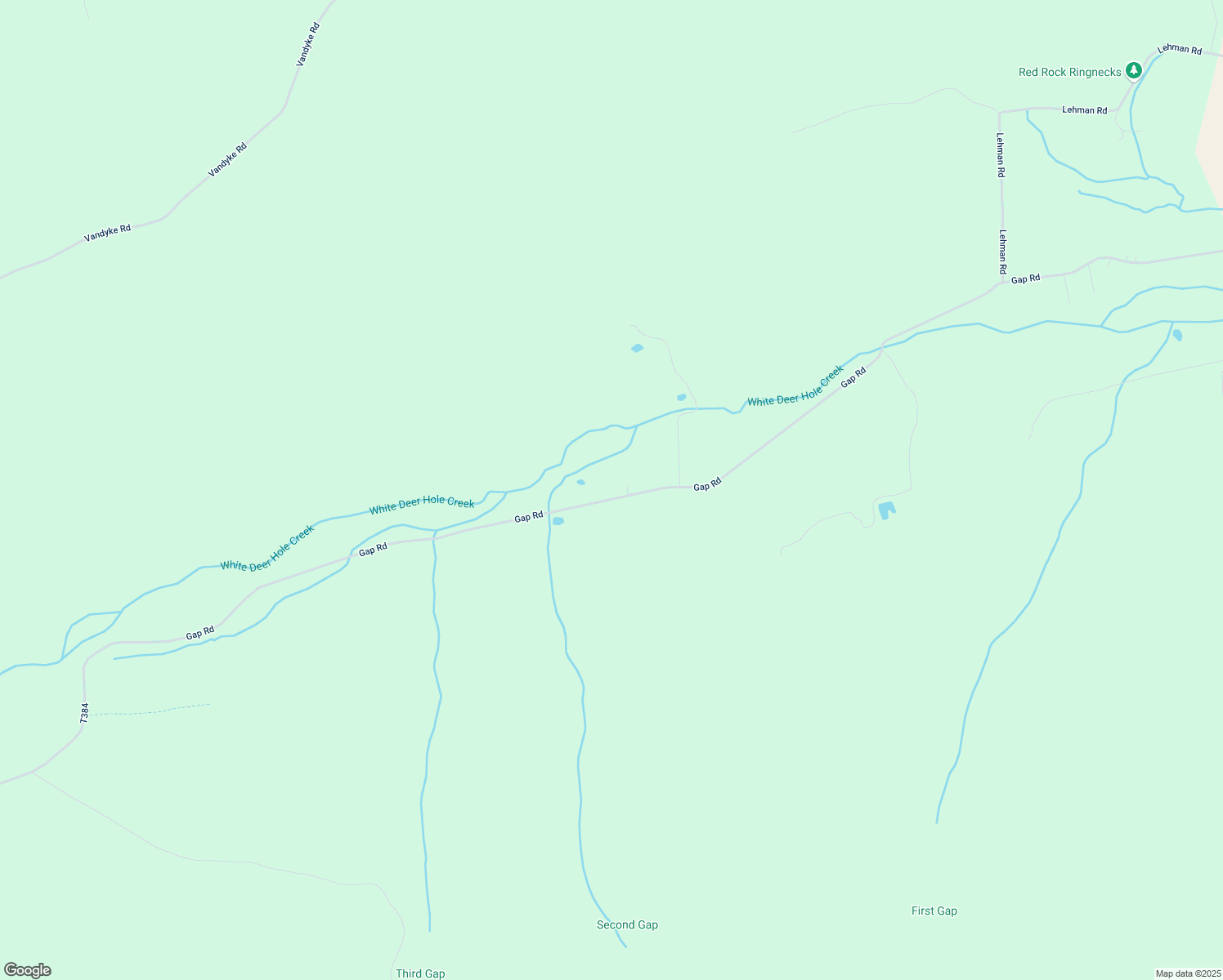 map of restaurants, bars, coffee shops, grocery stores, and more near 3462 Gap Road in Allenwood
