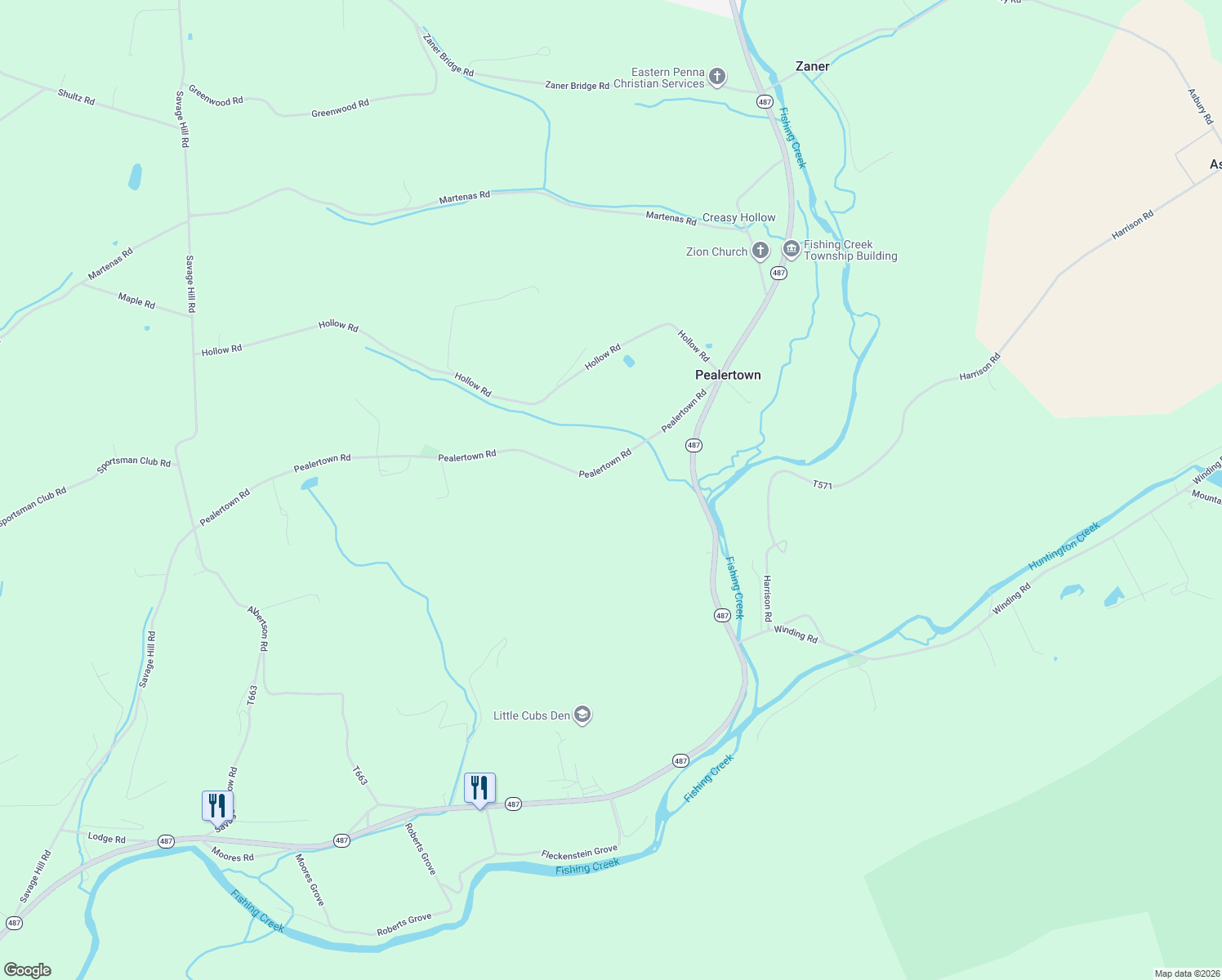 map of restaurants, bars, coffee shops, grocery stores, and more near 137 Pealertown Road in Orangeville