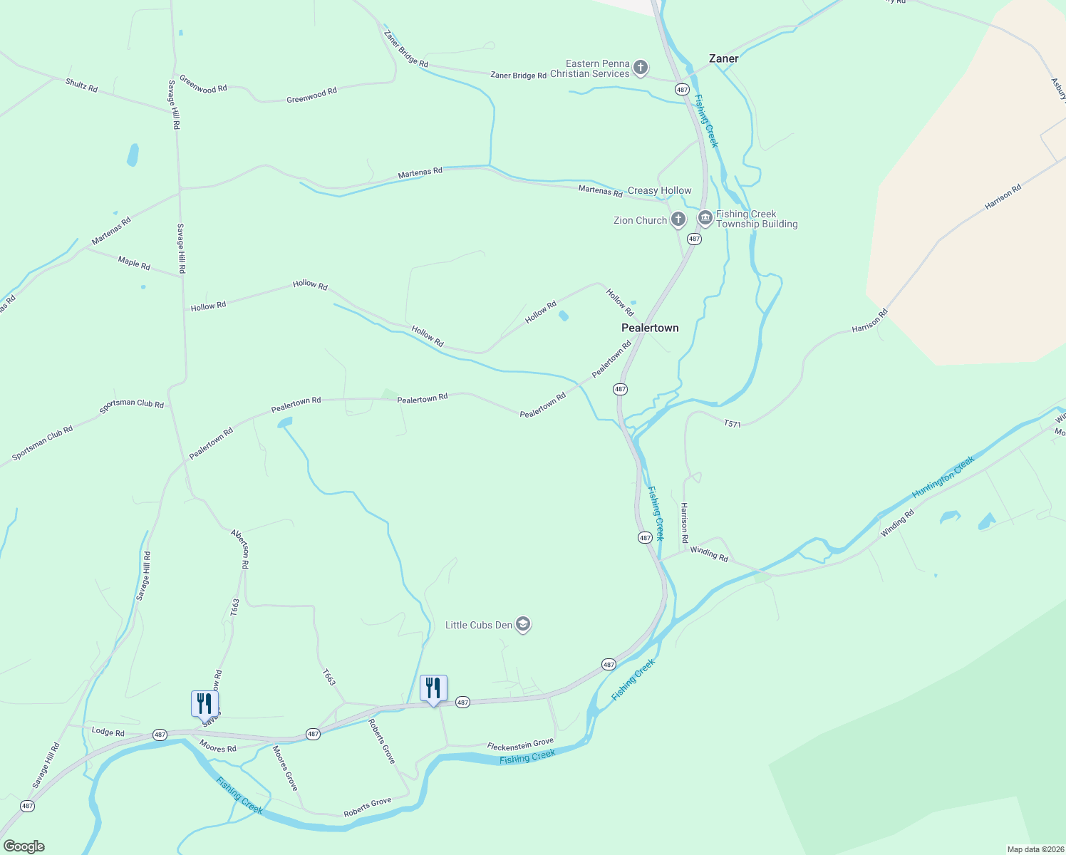 map of restaurants, bars, coffee shops, grocery stores, and more near 137 Pealertown Road in Orangeville