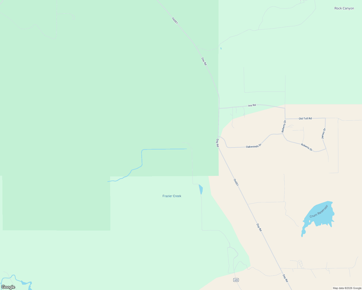 map of restaurants, bars, coffee shops, grocery stores, and more near 28960 Day Road in McArthur