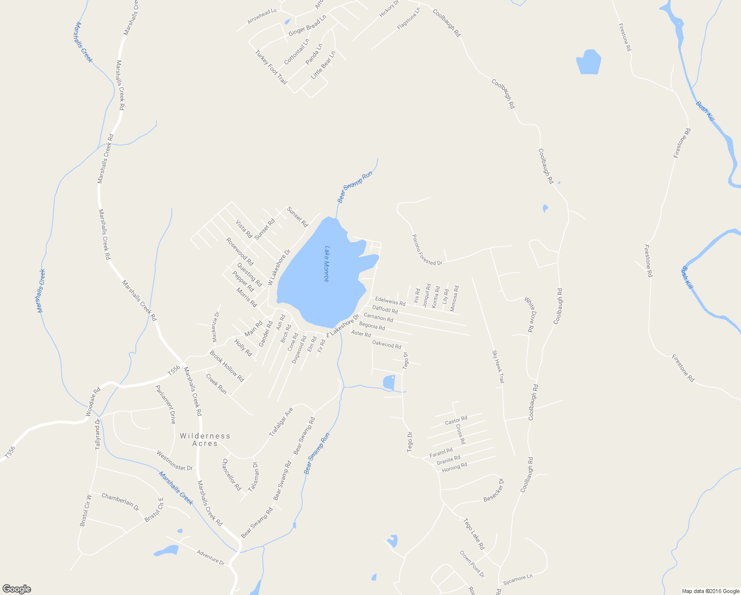 map of restaurants, bars, coffee shops, grocery stores, and more near 6357 East Lakeshore Drive in East Stroudsburg