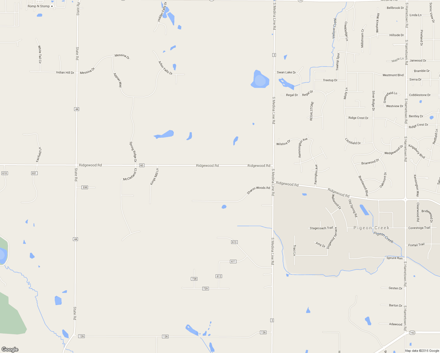 map of restaurants, bars, coffee shops, grocery stores, and more near 206 Ridgewood Road in Wadsworth