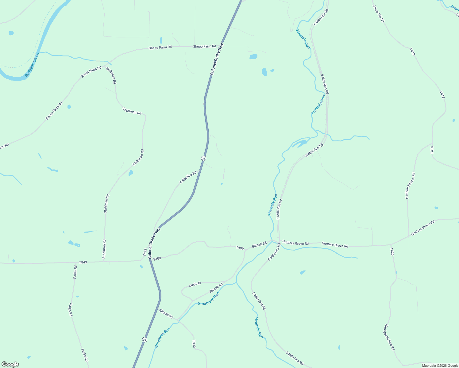 map of restaurants, bars, coffee shops, grocery stores, and more near 225 Honey Hollow Ranch Road in Brookville