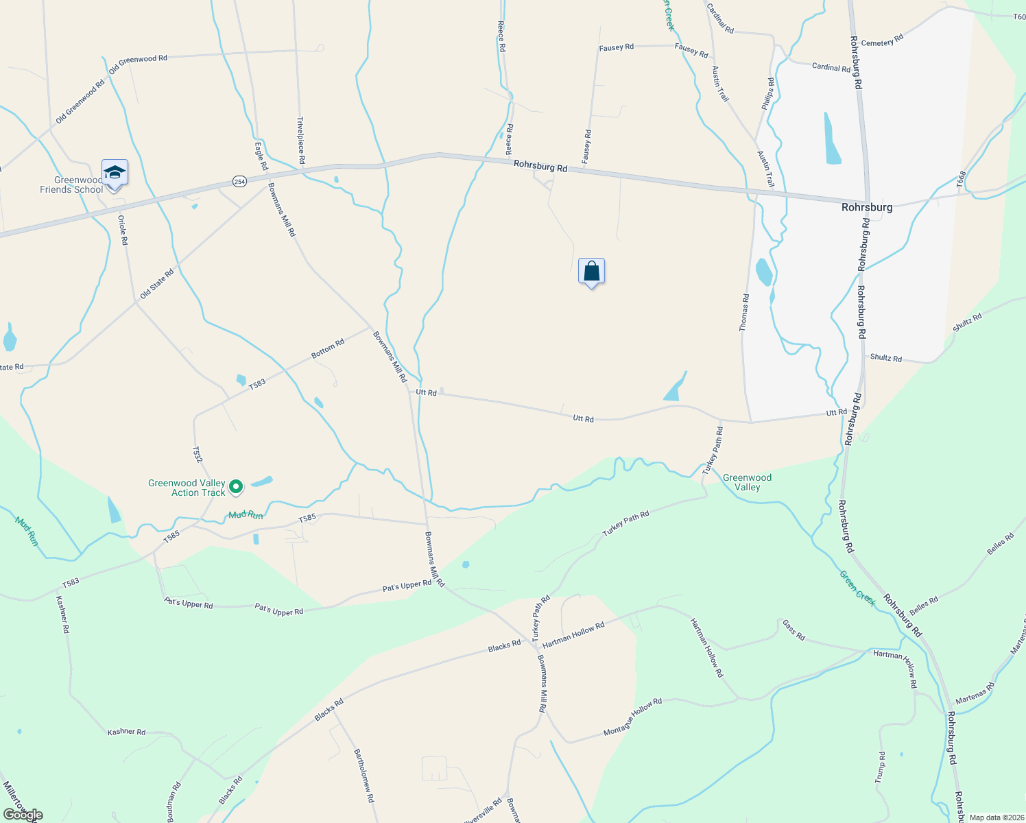 map of restaurants, bars, coffee shops, grocery stores, and more near 261 Utt Road in Orangeville