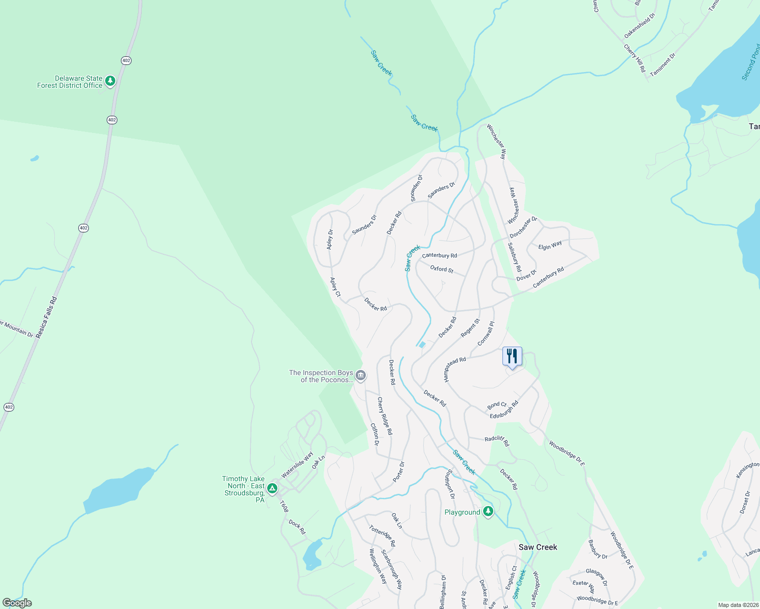 map of restaurants, bars, coffee shops, grocery stores, and more near 163 Yorkshire Court in Pike County