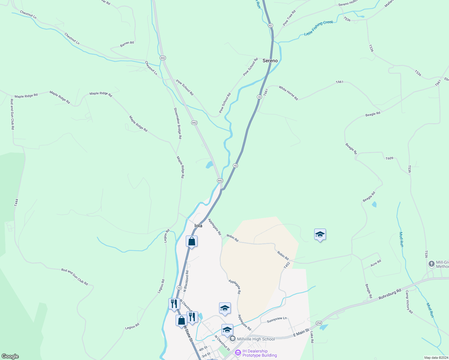 3041 Highway 42, Millville PA Walk Score